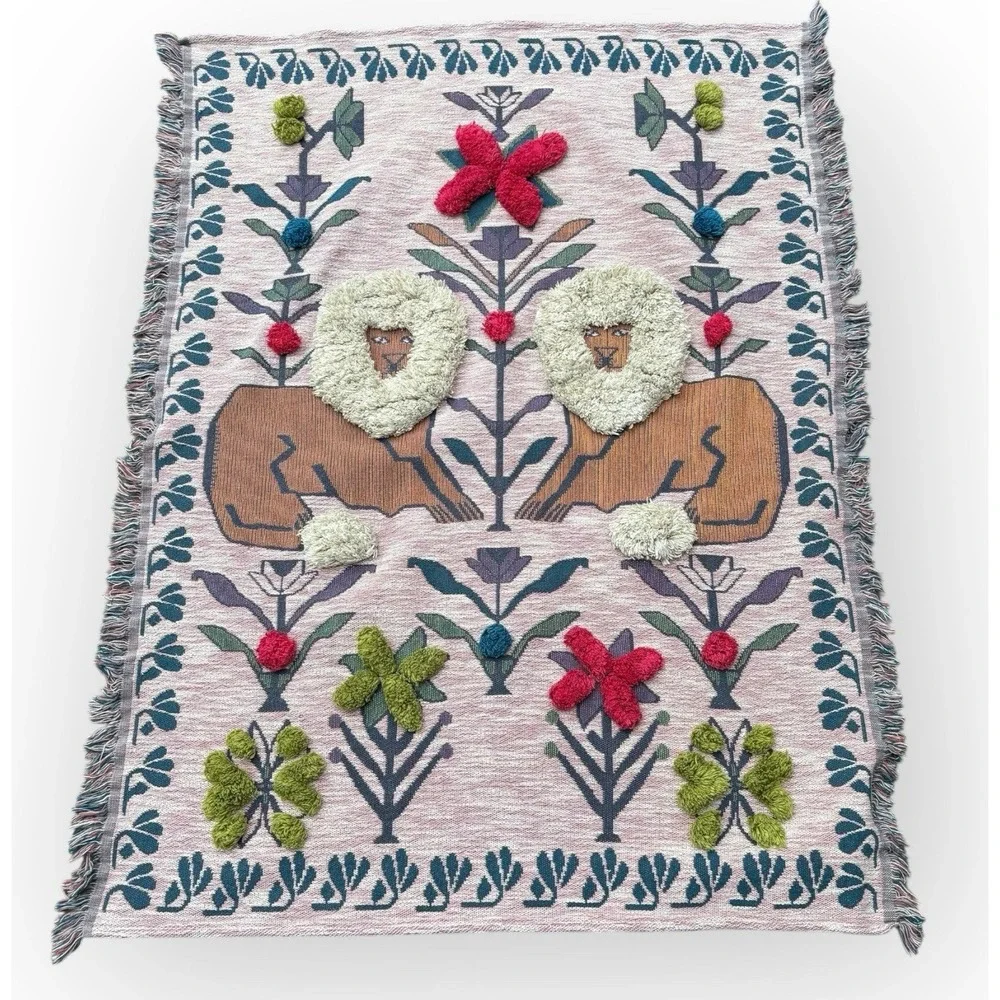 Anthropologie Barbery Tufted Throw Blanket - Picture 2 of 5